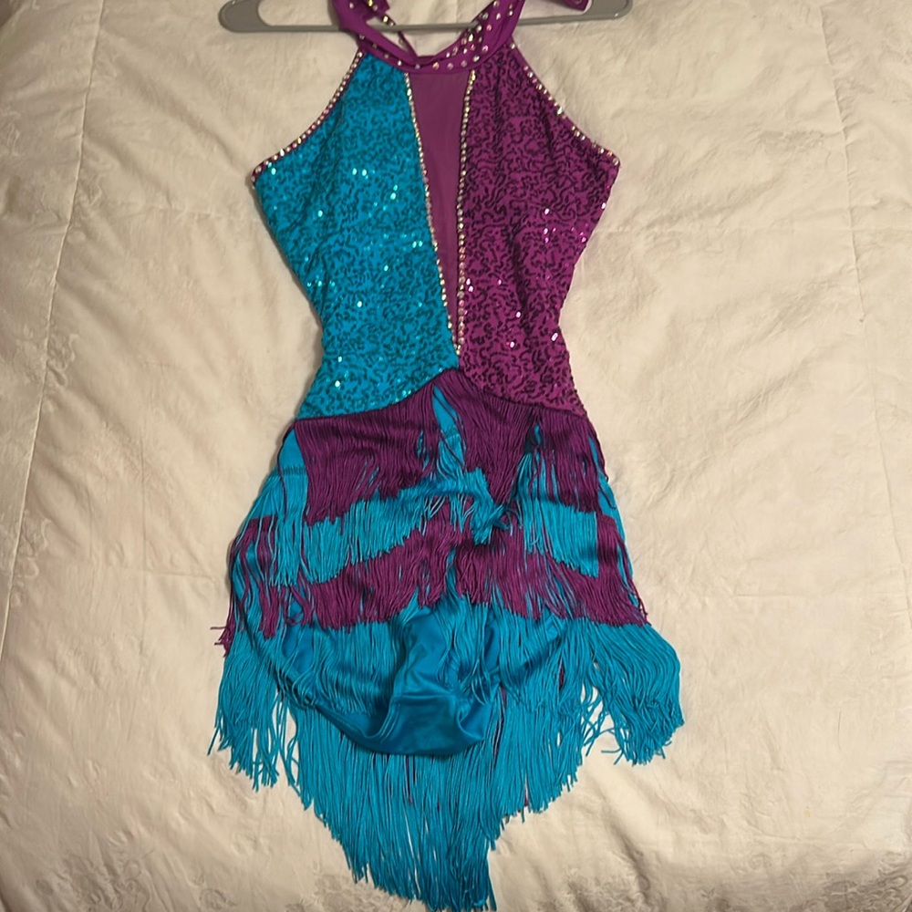 Purple and Blue Dance Leotard Costume